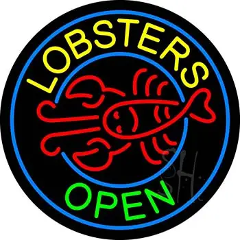 Lobsters Open LED Neon Sign