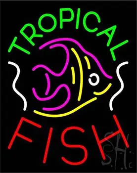 Tropical Fish with Logo LED Neon Sign