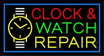 Clock And Watch Repair LED Neon Sign