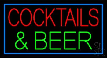 Cocktails And Beer LED Neon Sign