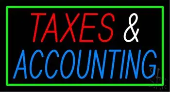 Taxes And Accounting LED Neon Sign