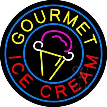 Gourmet Ice Cream LED Neon Sign