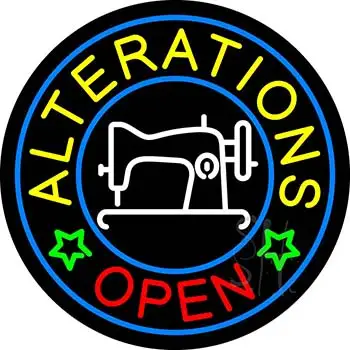 Alterations Open LED Neon Sign