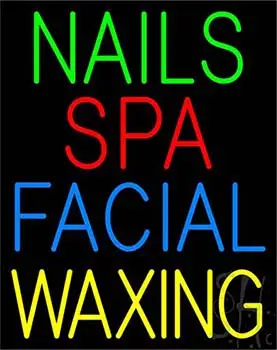 Nails Spa Facial Waxing LED Neon Sign