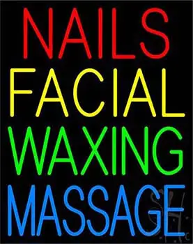 Nails Facial Waxing Massage LED Neon Sign
