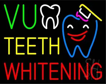 VU Teeth Whitening LED Neon Sign