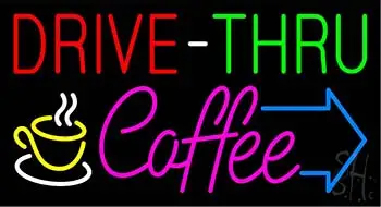 Drive Thru Coffee LED Neon Sign