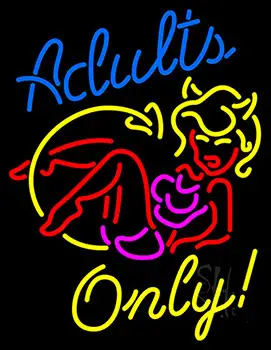 Adults Only LED Neon Sign