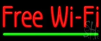 Free Wi Fi Neon Sign
