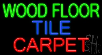 Wood Floor Tile Carpet Neon Sign