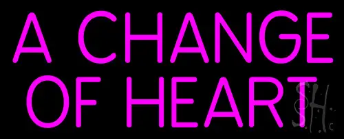 A Change Of Heart LED Neon Sign