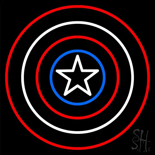Captain America Shield LED Neon Sign