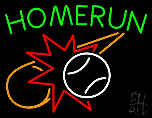 Home Run LED Neon Sign