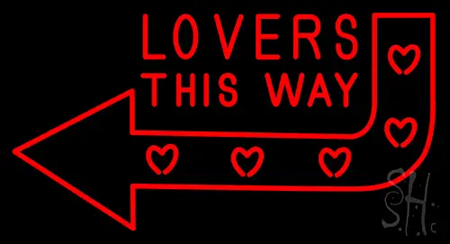 Lovers This Way LED Neon Sign