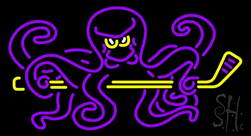 Octopus Hockey LED Neon Sign