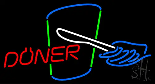 Doner With Logo LED Neon Sign
