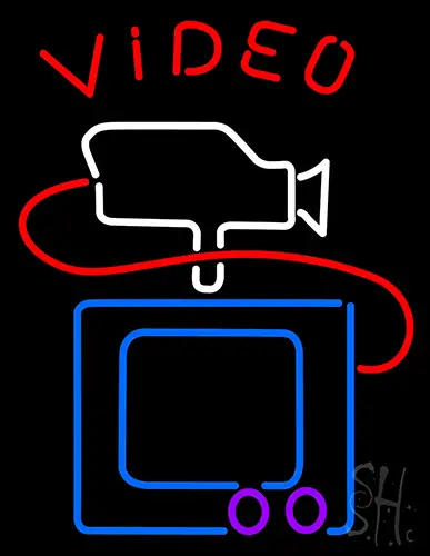 Video With Camera Tv LED Neon Sign