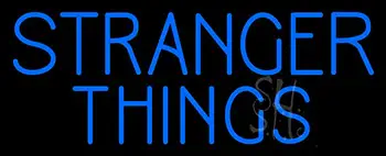 Blue Stranger Things Logo LED Neon Sign