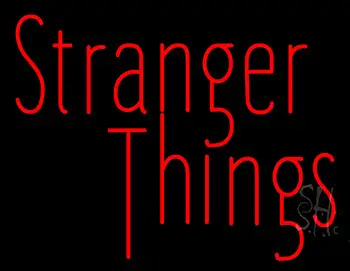 Red Stranger Things LED Neon Sign