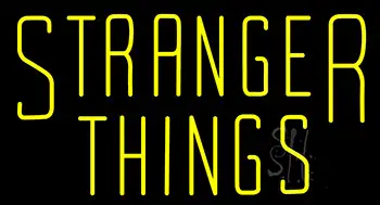 Yellow Stranger Things LED Neon Sign