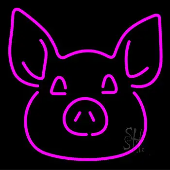 Pig Face LED Neon Sign