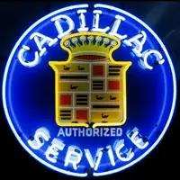 Cadillac Service Neon Sign