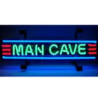 Man Cave Small Red Green & Blue Neon Sign