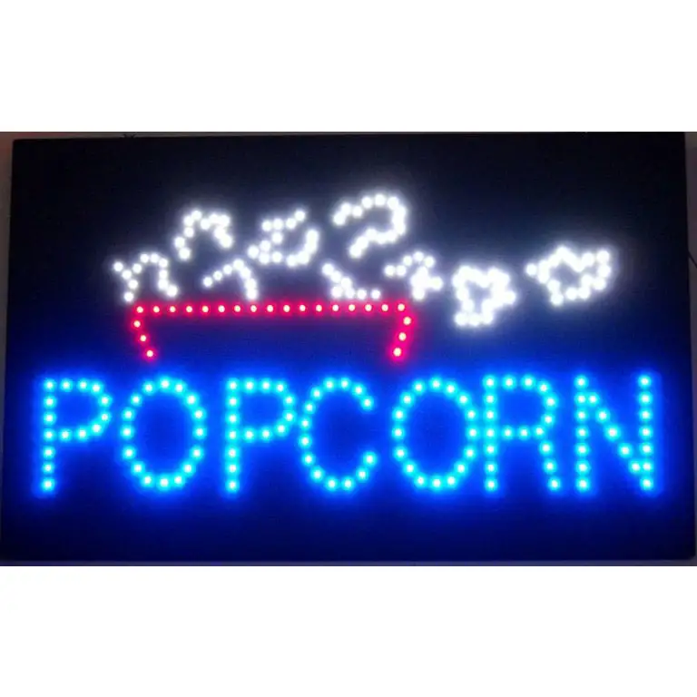 Popcorn Led Sign