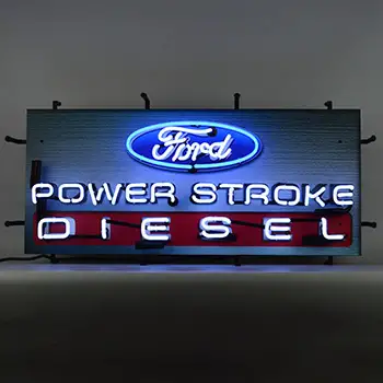 Ford Power Stroke Diesel Neon Sign With Backing