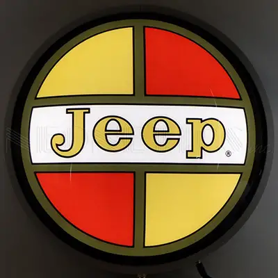 Jeep Retro 15 inches Backlit Led Lighted Sign