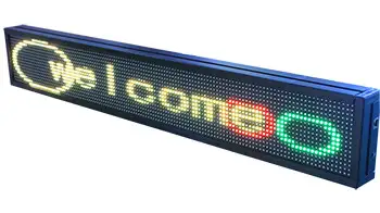 Indoor Programmable LED Sign 24 Inches L X 4 Feet W