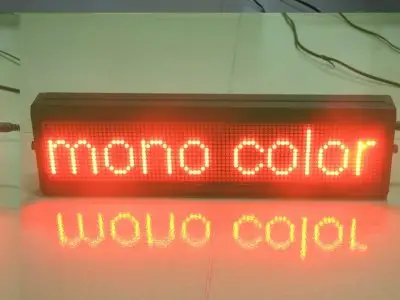 Semi-outdoor Red-Color Led Display P10_48x96dots solution