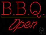 BBQ - Slant Open LED Neon Sign