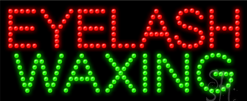 Eyelash Waxing LED Sign