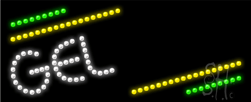 Gel Color LED Sign