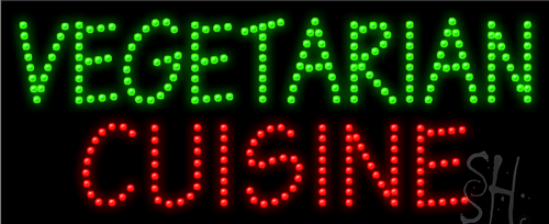 Vegetarian Cuisine LED Sign