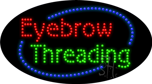 Eyebrow Threading LED Sign