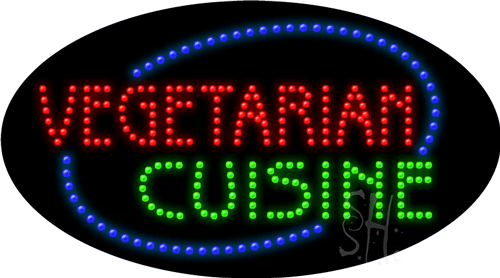 Vegetarian Cuinine LED Sign