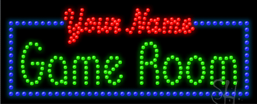 Custom Gameroom LED Sign