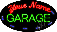 Custom Green Garage Animated Led Sign