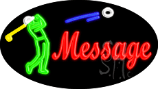 Custom Golfer Logo Animated LED Neon Sign