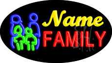 Custom Family Animated LED Neon Sign