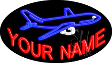 Custom Aeroplane Animated LED Neon Sign