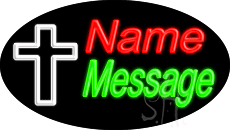 Custom Christian Cross Animated LED Neon Sign