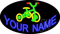 Custom Kid Bicycle Animated LED Neon Sign
