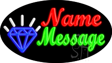 Custom Diamond Logo Animated LED Neon Sign