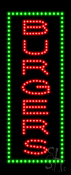 Burgers Animated LED Sign