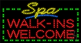 Spa Walk ins Welcome Animated LED Sign