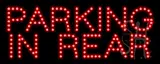 Parking In Rear LED Sign