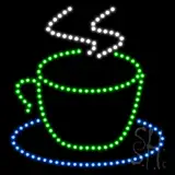 Coffee Cup Logo LED Sign